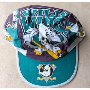 NEW Anaheim Mighty Ducks 90s WILD WING Logo 7 Painter cap yth hat NHL hockey vtg
